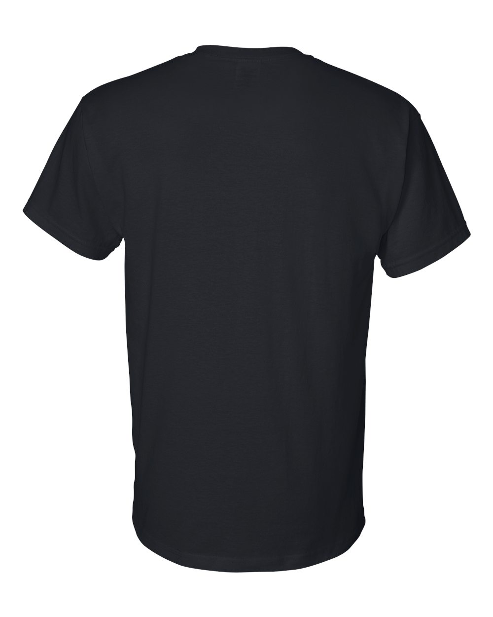 Rear View of Black DryBlend® T-Shirt - 8000