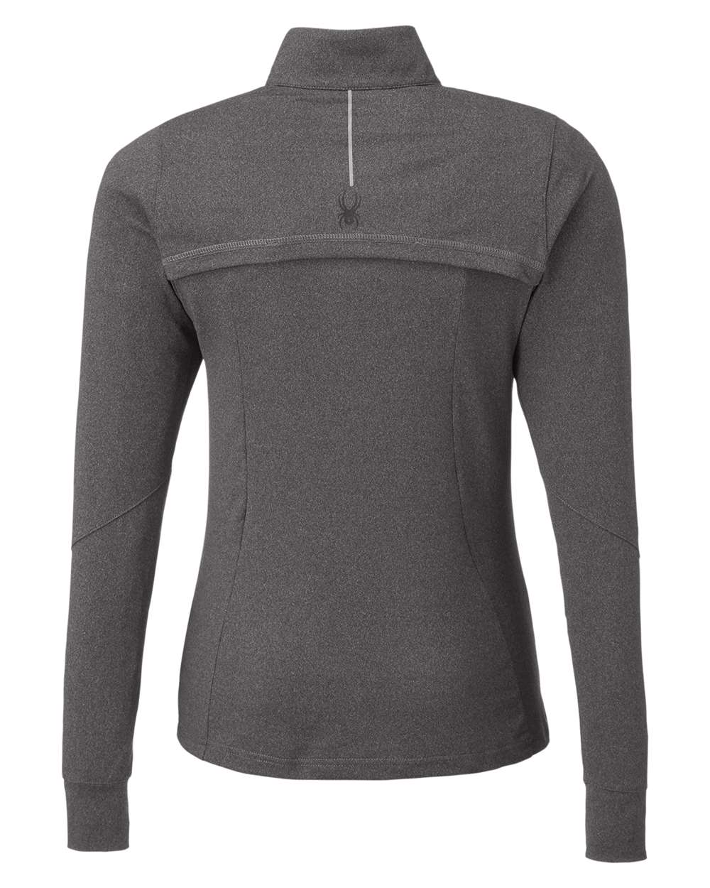 Rear View of Black Frost Women's Spyre Quarter-Zip Pullover - S17917
