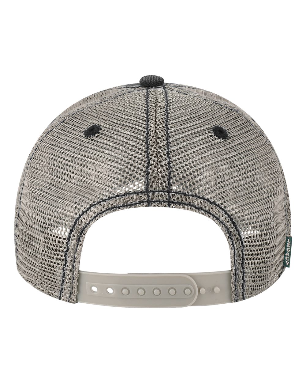 Rear View of Black/ Grey Dashboard Trucker Cap - DTA