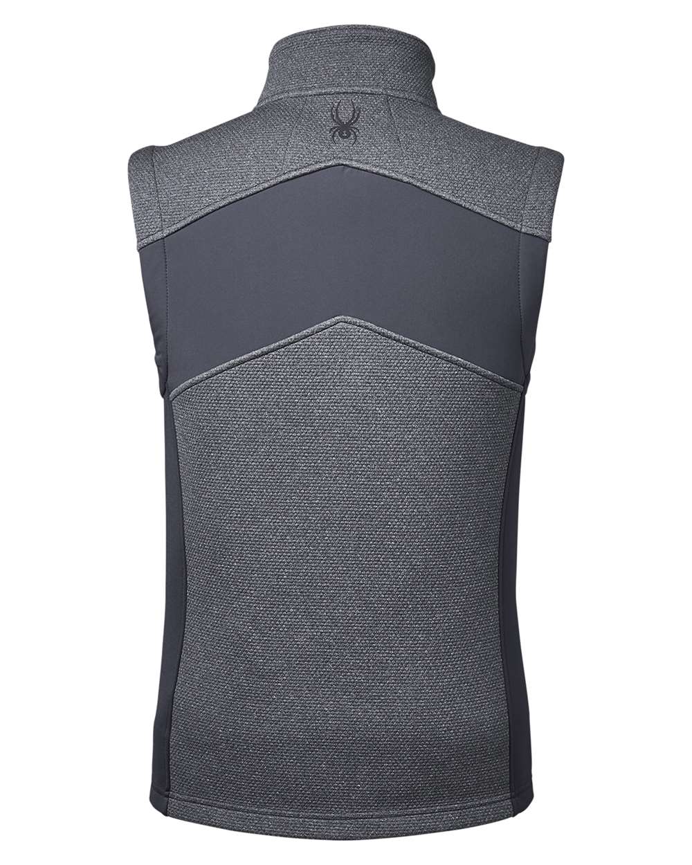 Rear View of Black Heather/ Polar Pursuit Vest - S17274