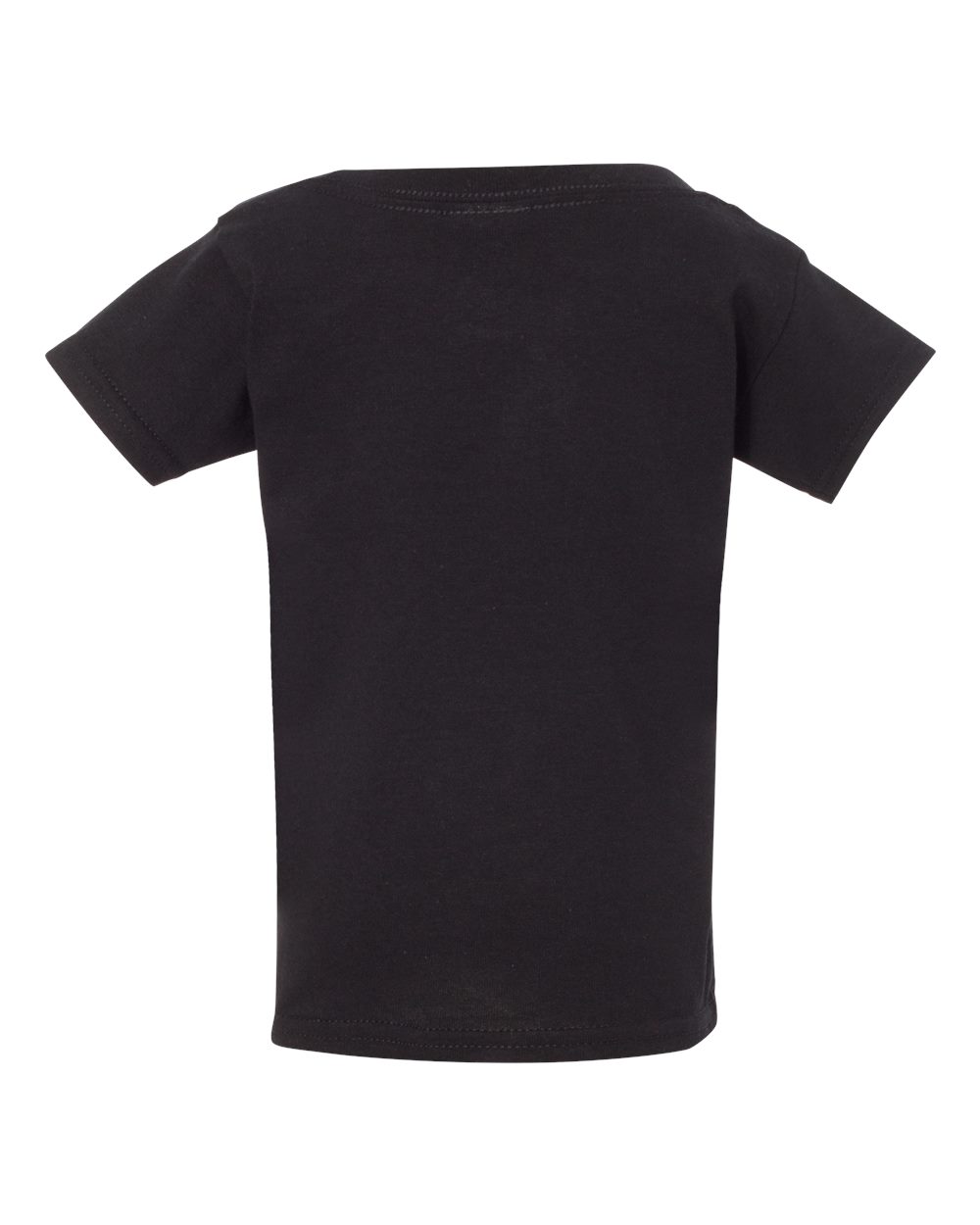 Rear View of Black Heavy Cotton™ Toddler T-Shirt - 5100P