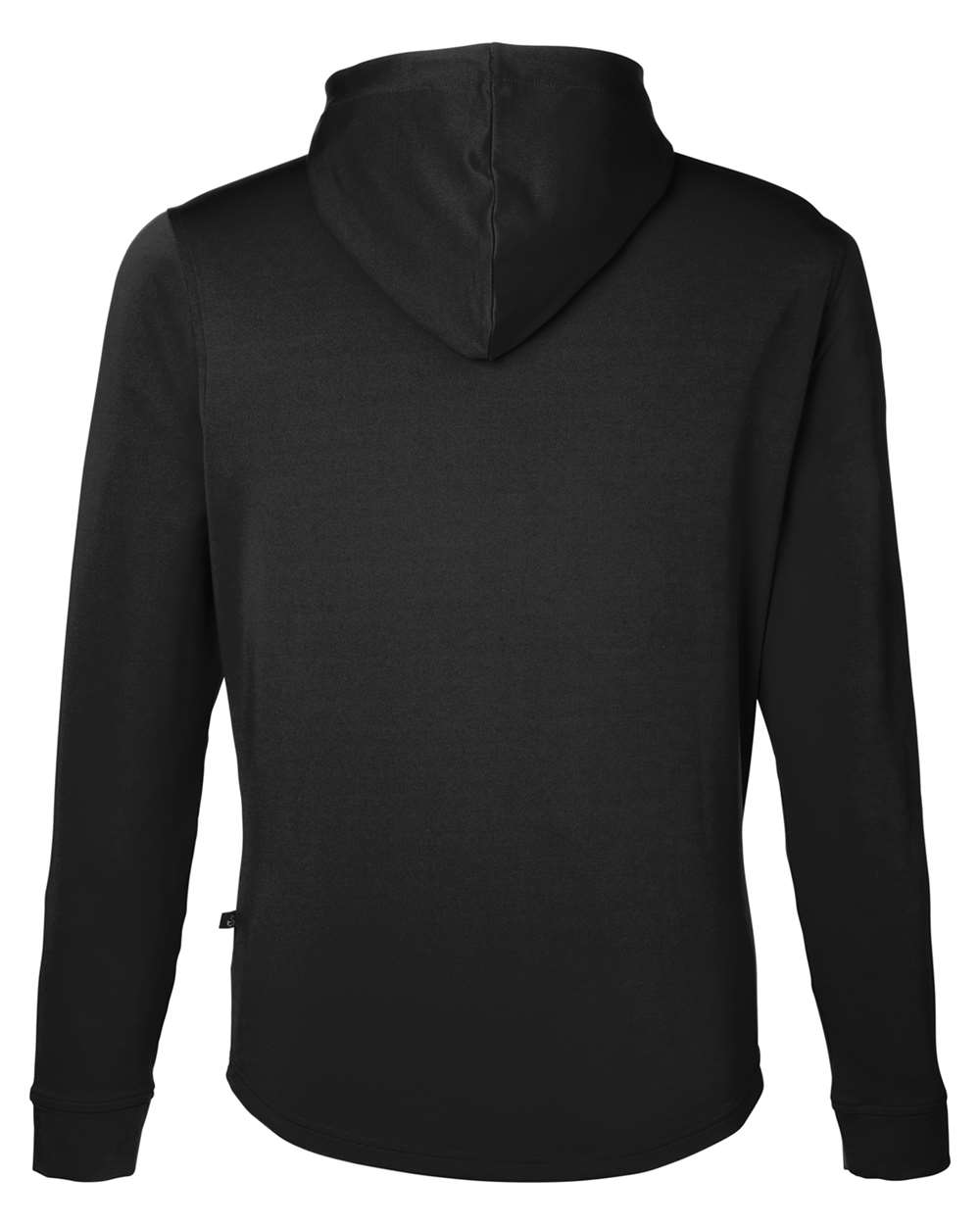 Rear View of Black Ivy Hooded Sweatshirt - SWI600
