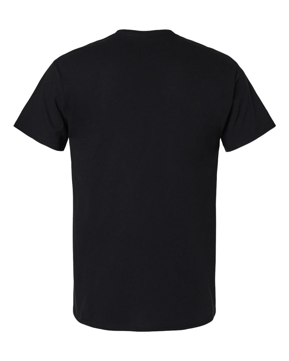 Rear View of Black Light Cotton T-Shirt - 3000