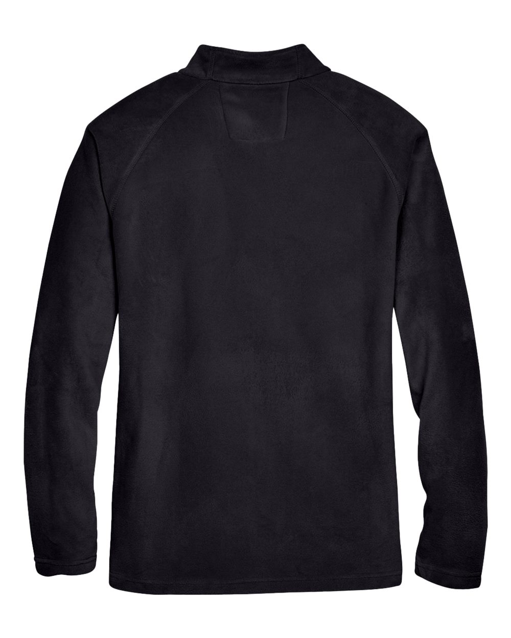 Rear View of Black Men's Campus Microfleece Jacket - TT90