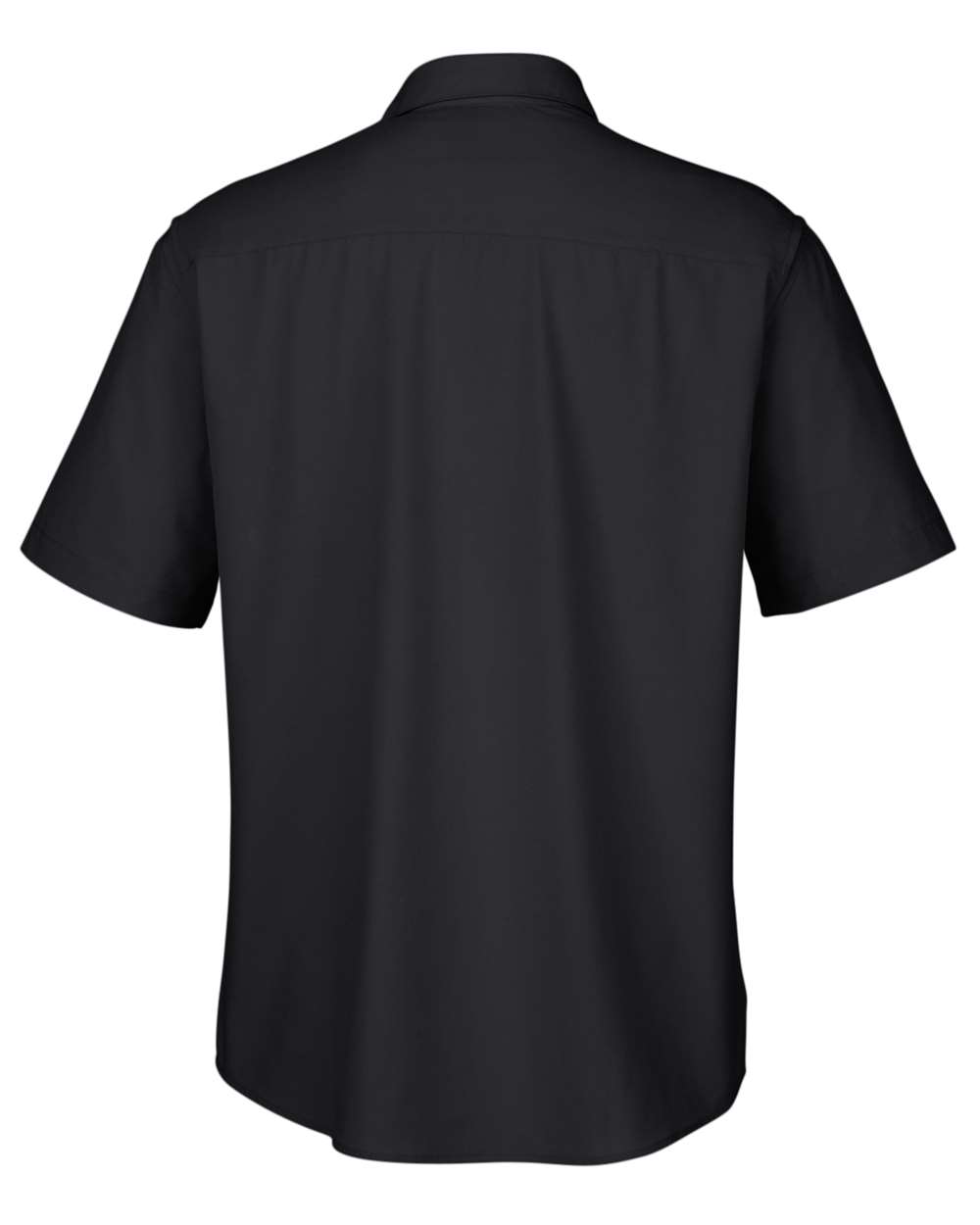 Rear View of Black Men's Ultra UVP® Marina Shirt - CE510