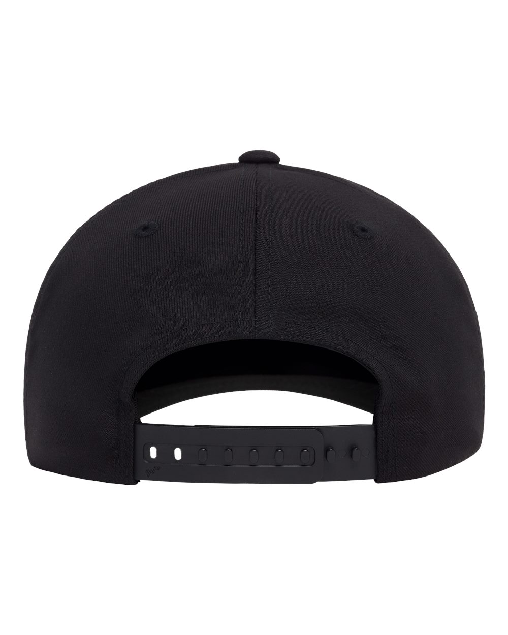 Rear View of Black NU® Adjustable Cap - 6110NU