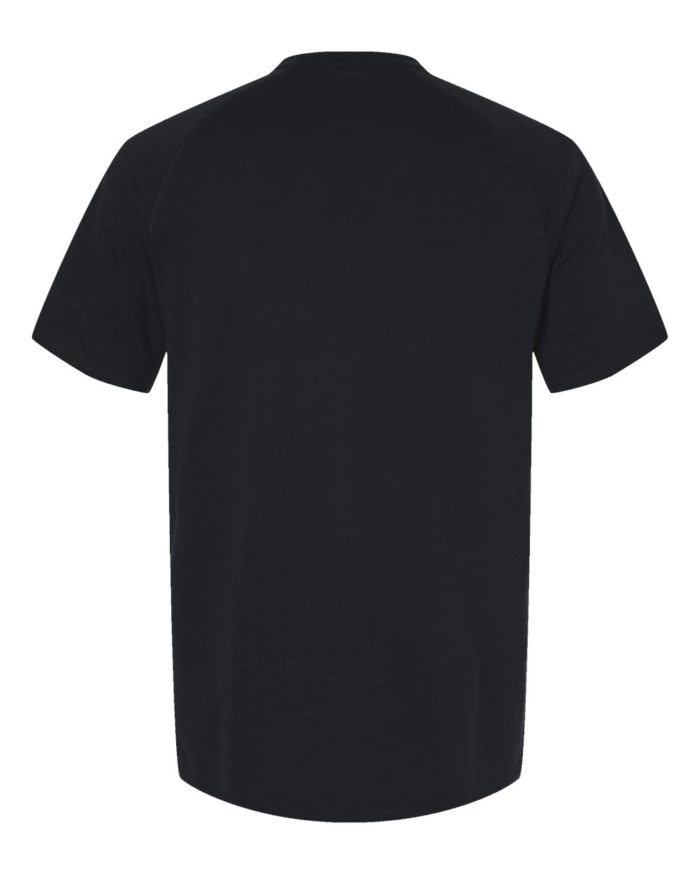 Rear View of Black Performance Cooling T-Shirt - Tall Sizes - S600T