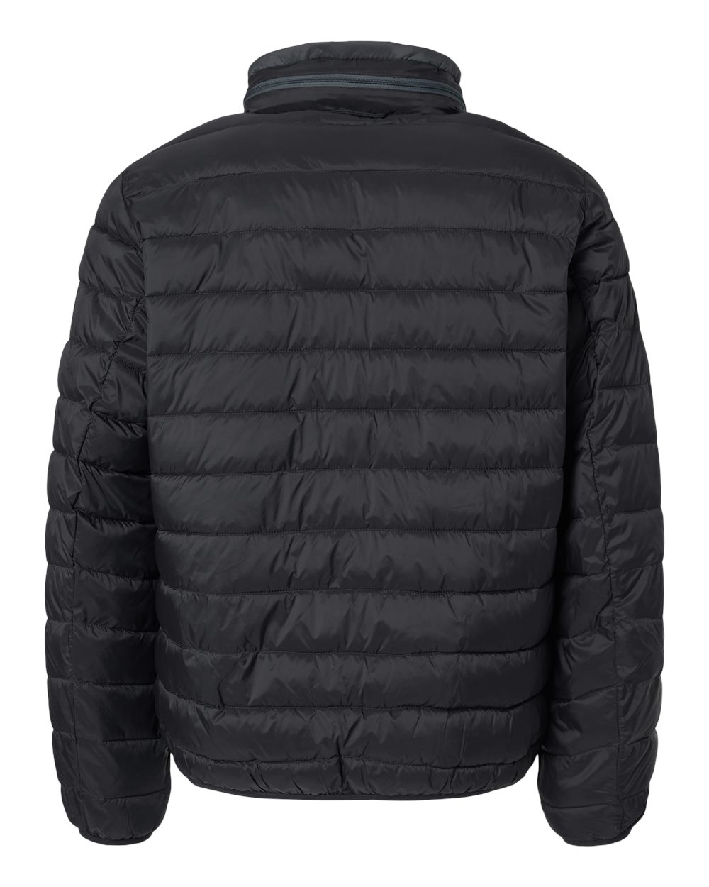 Rear View of Black PillowPac Puffer Jacket - 211136