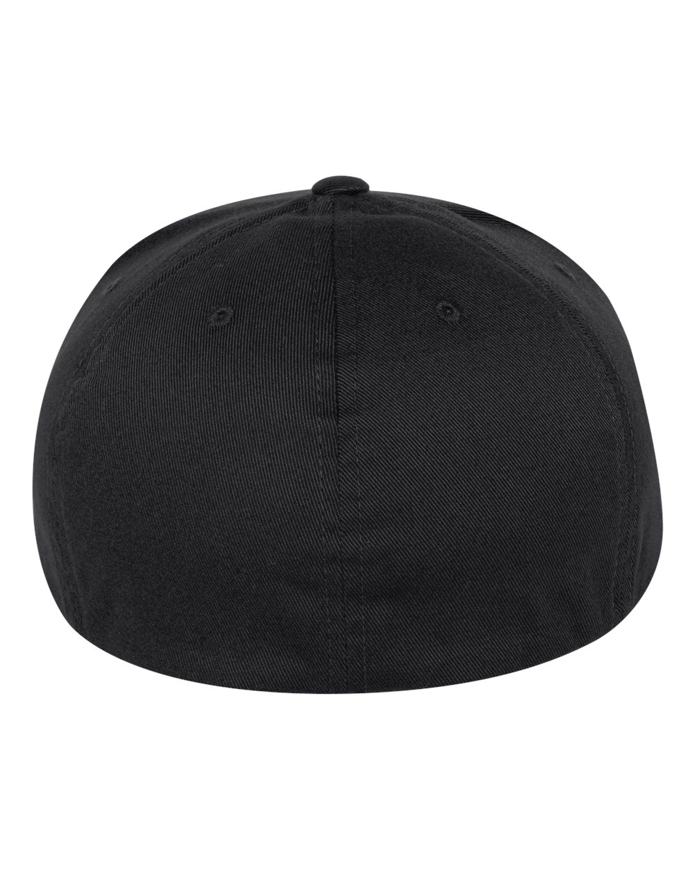 Rear View of Black Pro-Baseball On Field Cap - 6297F