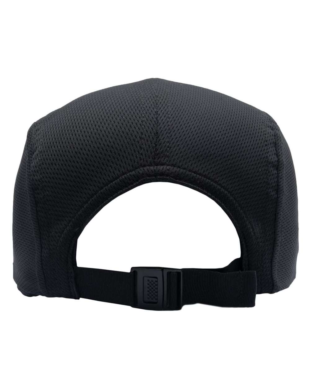 Rear View of Black Race Cap - HDSW01