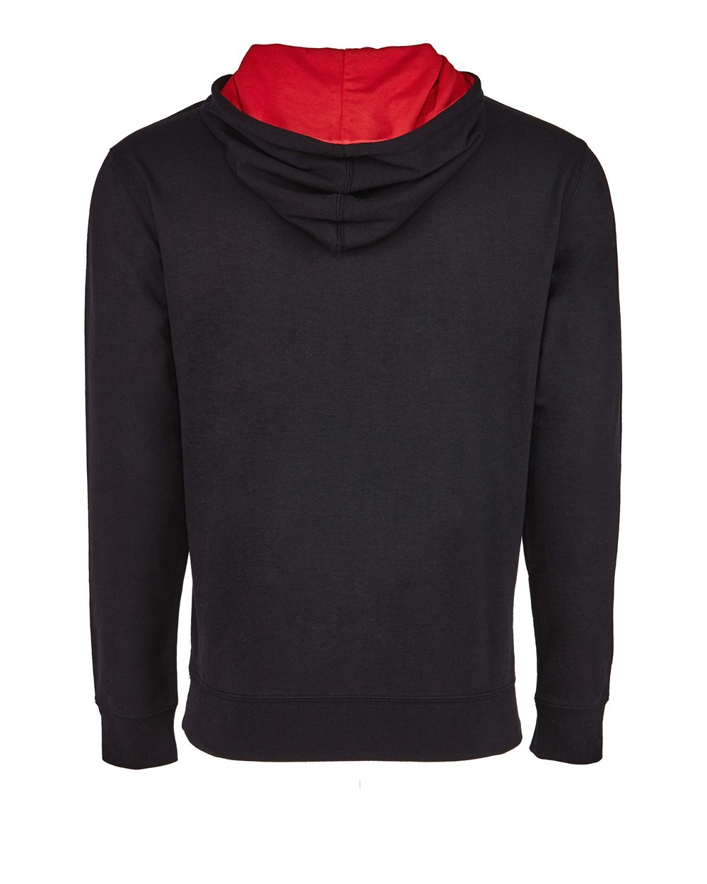 Rear View of Black/ Red Laguna Hoodie - 9301