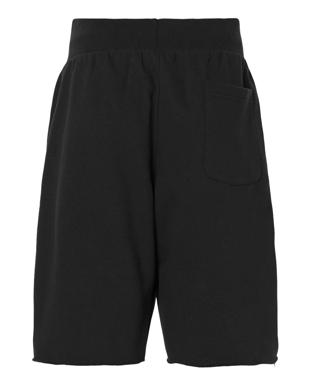 Rear View of Black Reverse Weave® Shorts - RW26