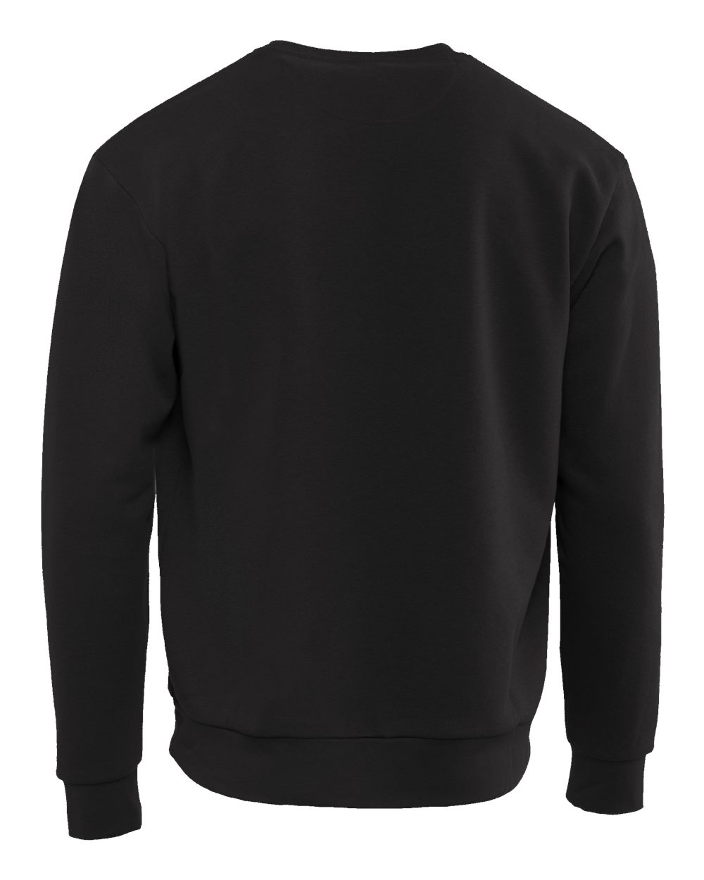 Rear View of Black Santa Barbara Sweatshirt - 9003