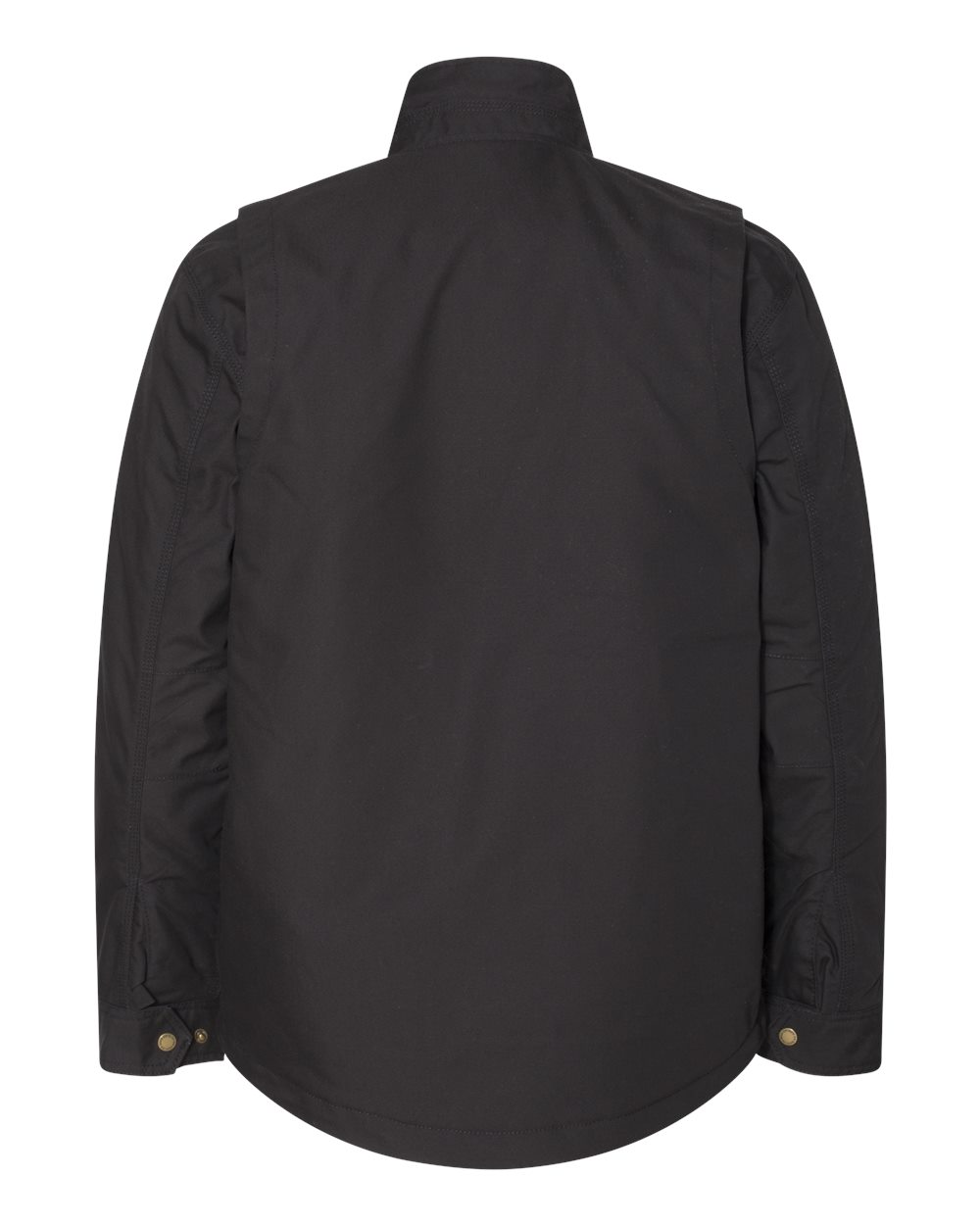Rear View of Black Sequoia StormShield™ Canvas Jacket - 5066