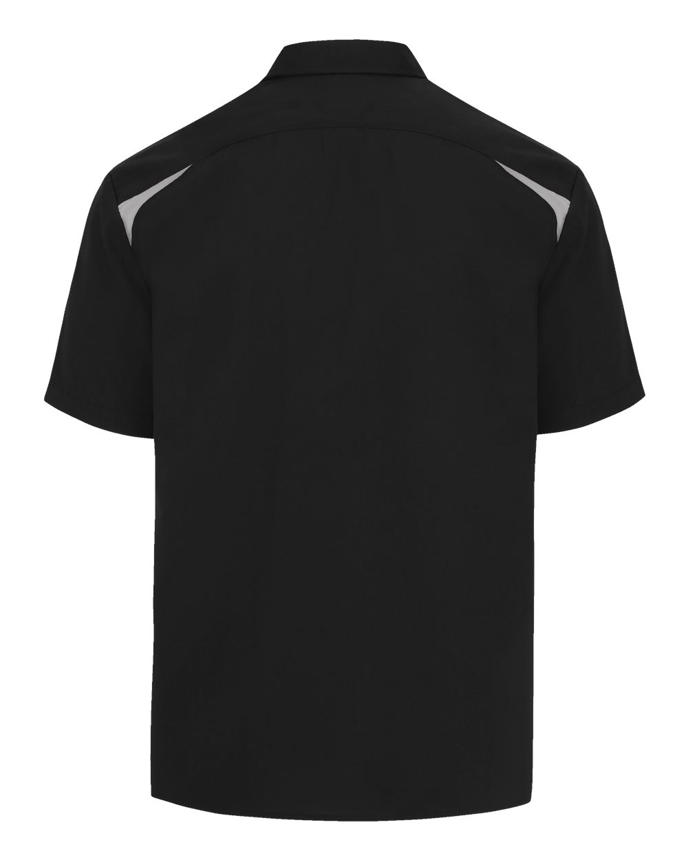 Rear View of Black/ Smoke Short Sleeve Performance Team Shirt - 05