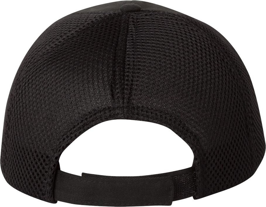Rear View of Black Spacer Mesh-Back Cap - 3200