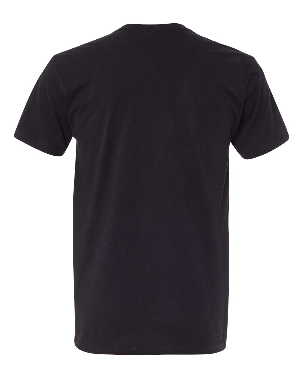 Rear View of Black Sueded T-Shirt - 6410