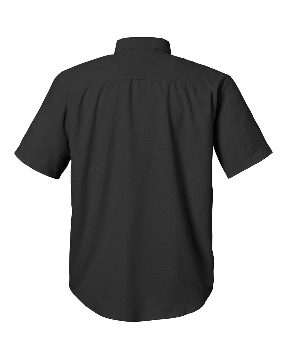 Rear View of Black Tide Point Short Sleeve Shirt - H150171