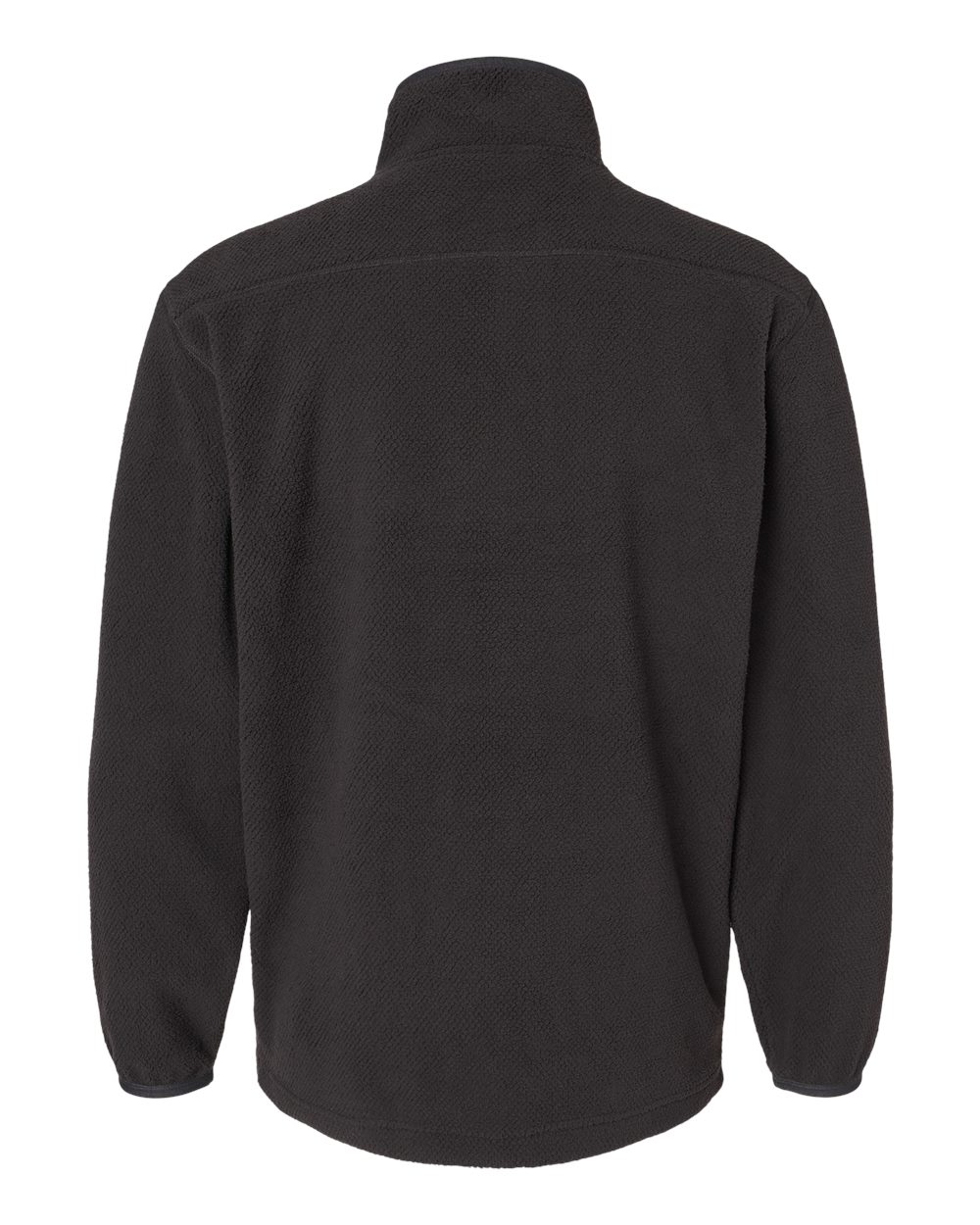 Rear View of Black Timber Mountain Fleece Pullover - 7356