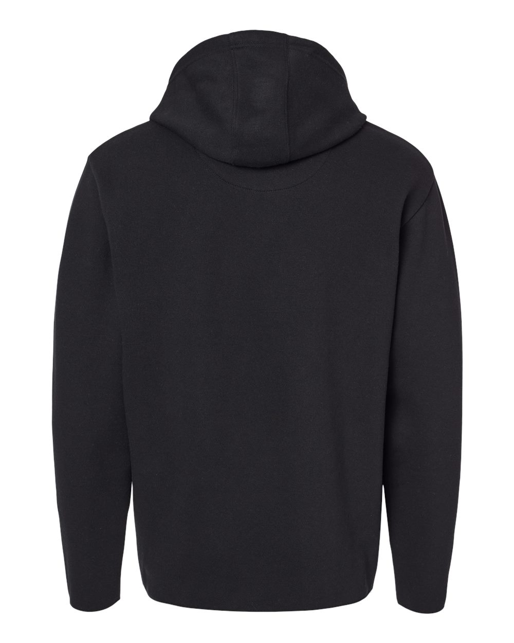 Rear View of Black/ Titanium The Statement Fleece Hoodie - 6996