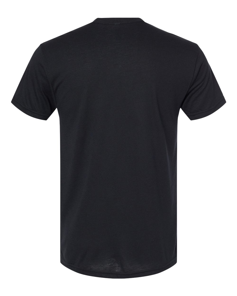 Rear View of Black Triblend T-Shirt - 6010