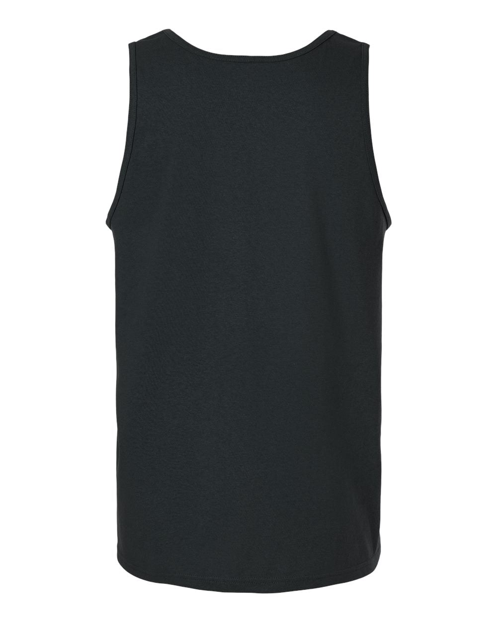 Rear View of Black Ultra Cotton® Tank Top - 2200