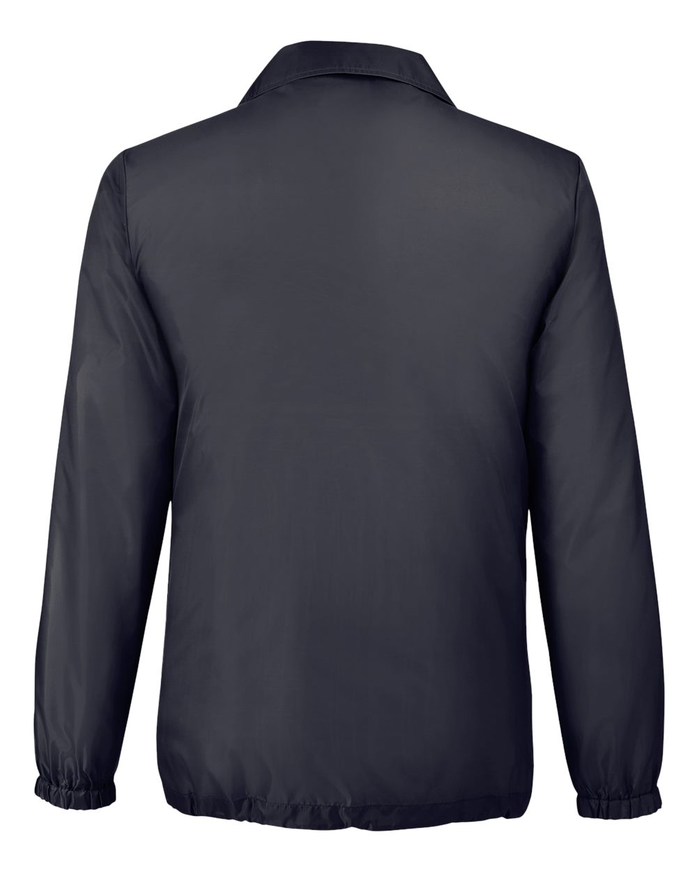 Rear View of Black Unisex Zone Protect Coaches Jacket - TT75
