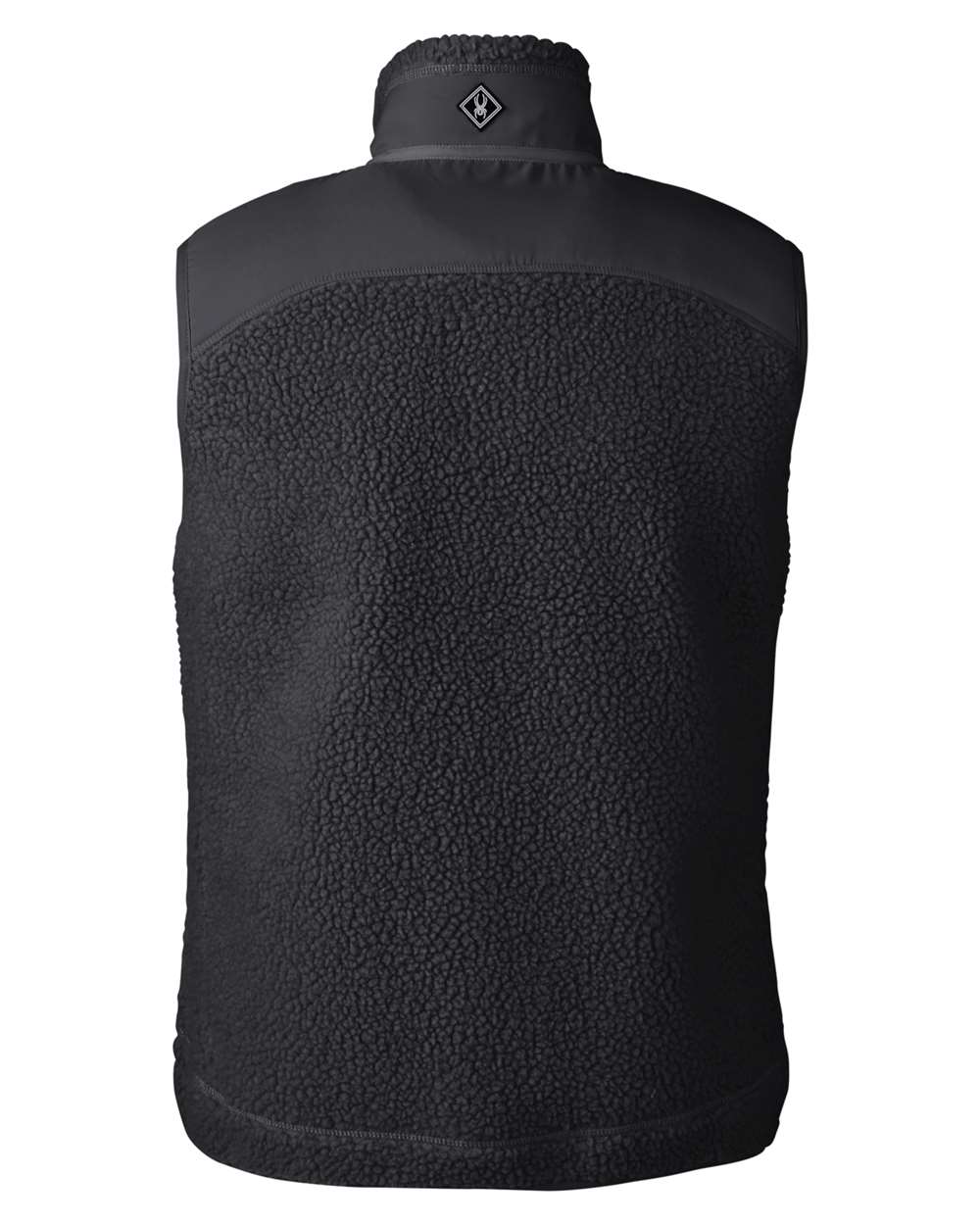 Rear View of Black Venture Sherpa Vest - S17965