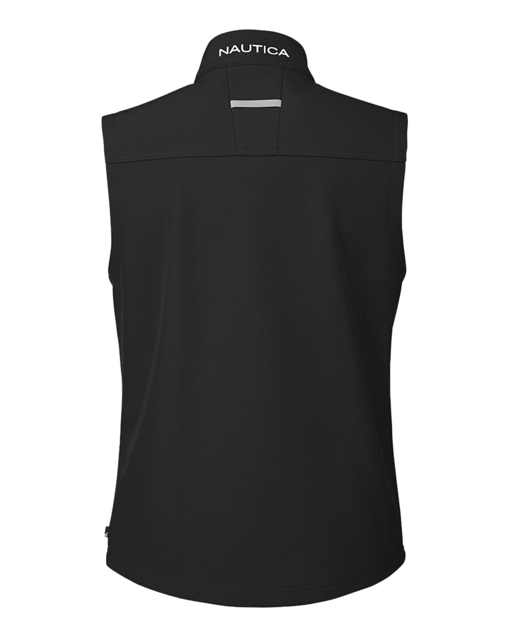 Rear View of Black Wavestorm Soft Shell Vest - N17792