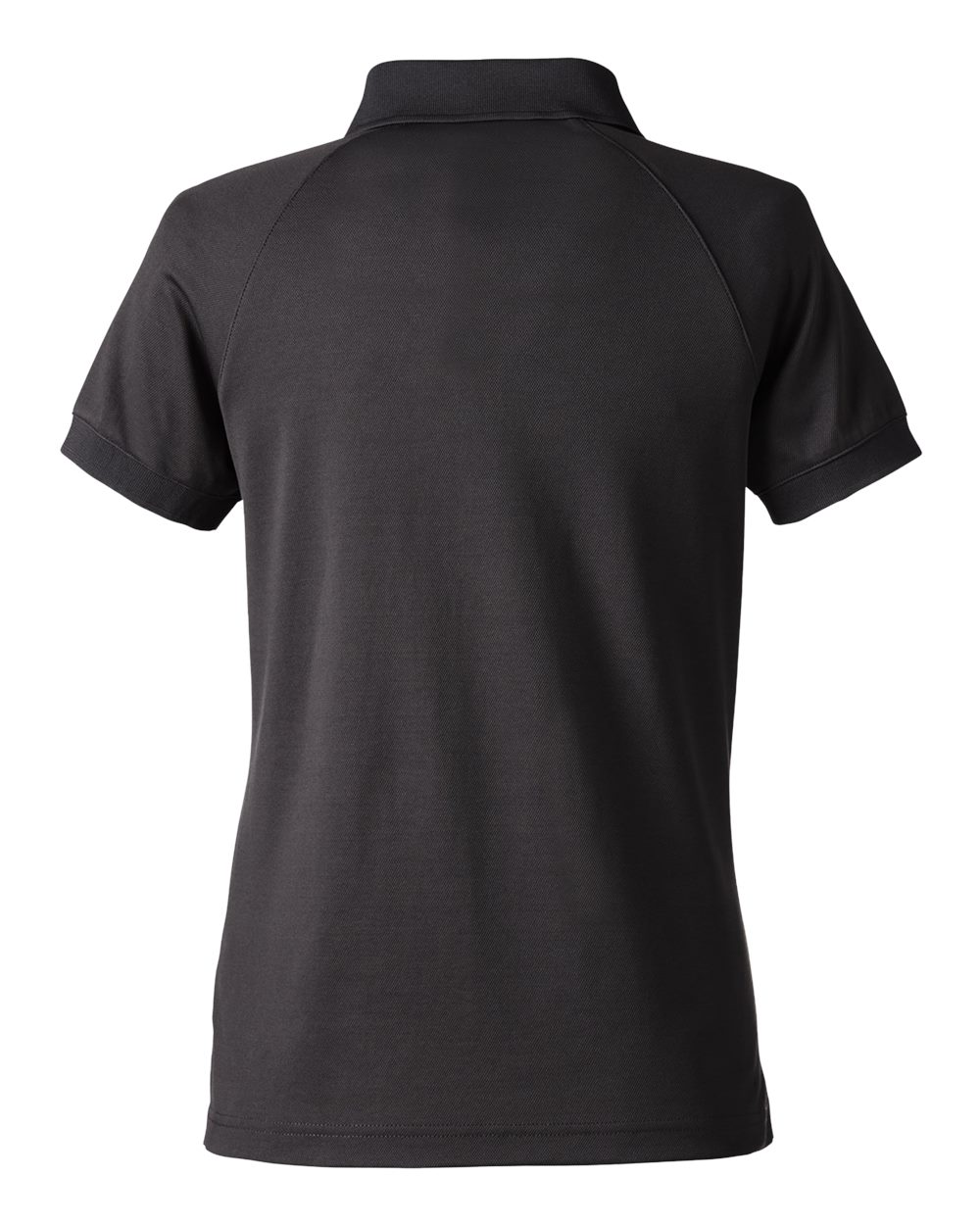 Rear View of Black Women's Charge Snag and Soil Protect Polo - M208W