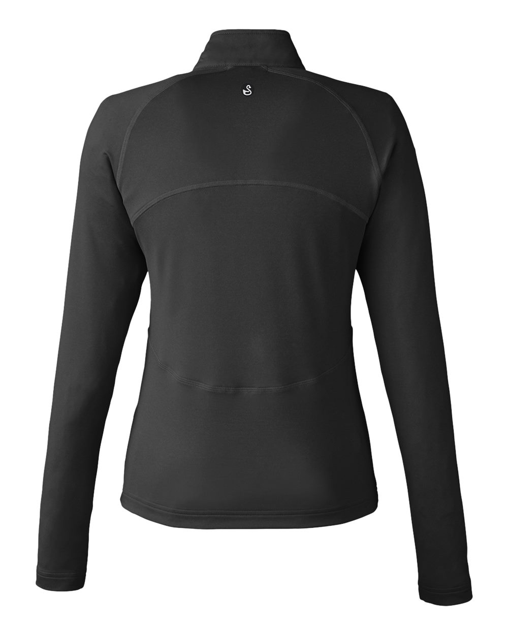 Rear View of Black Women's Cora Full-Zip - SWF400L