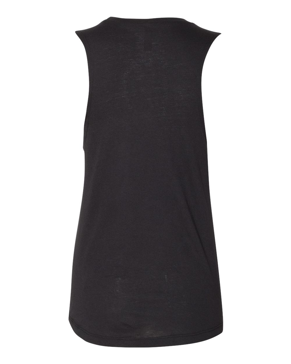 Rear View of Black Women’s Festival Muscle Tank - 5013