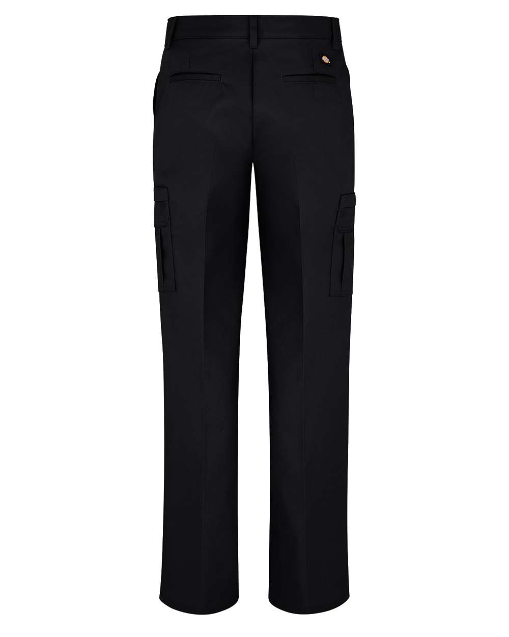 Rear View of Black Women's Premium Cargo Pants - FW72