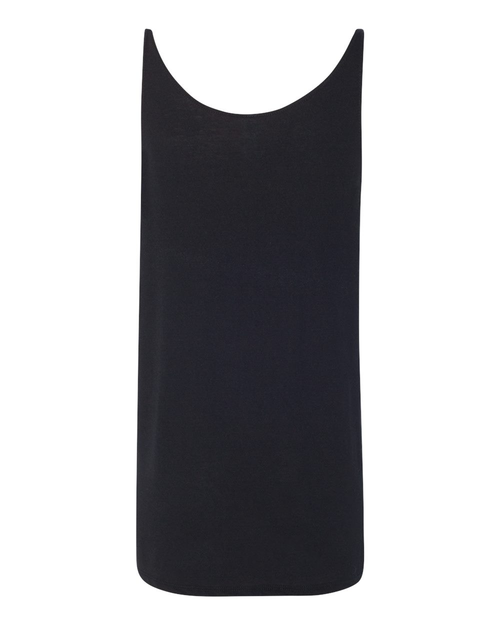 Rear View of Black Women's Slouchy Tank - 8838