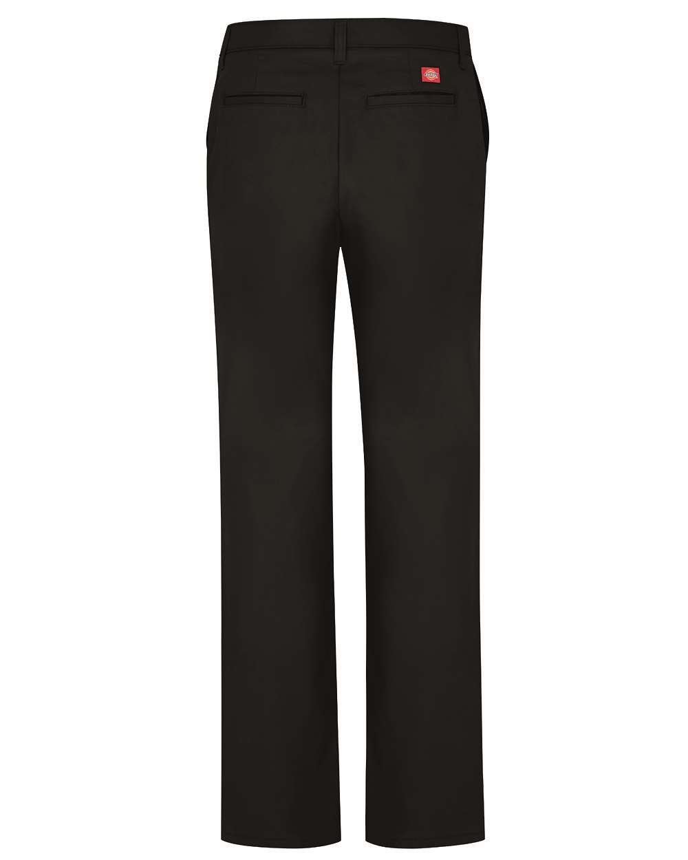 Rear View of Black Women's Stretch Twill Pants - FP12