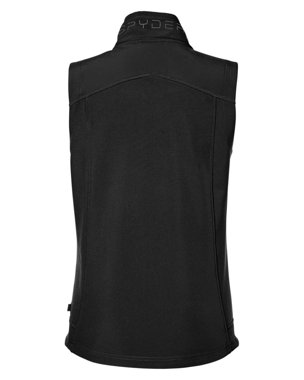 Rear View of Black Women's Touring Vest - S17907