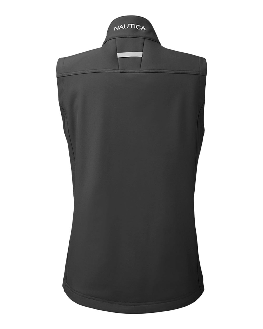 Rear View of Black Women's Wavestorm Soft Shell Vest - N17908