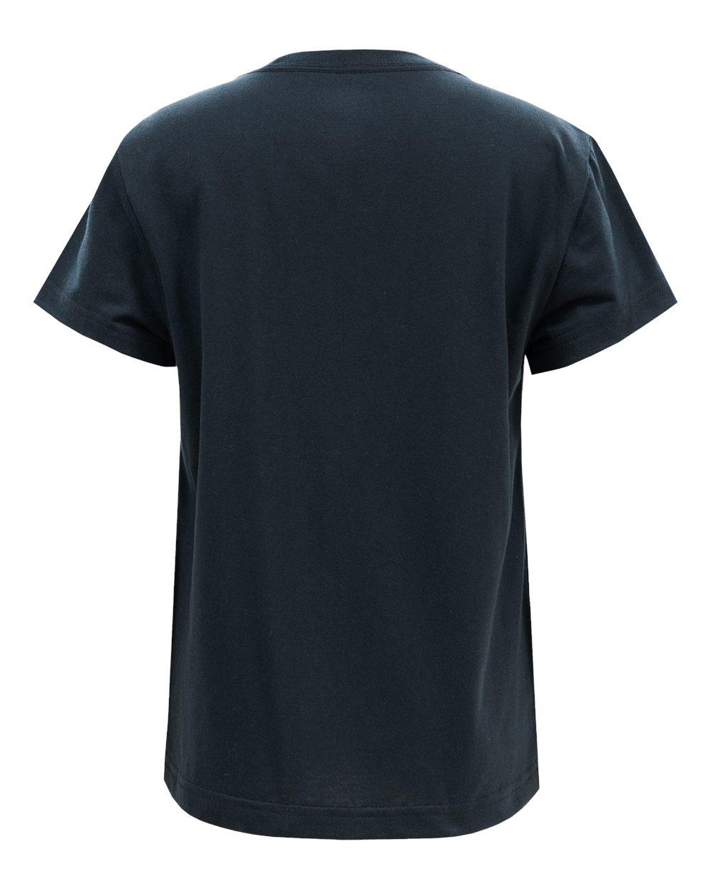 Rear View of Black Youth Eco T-Shirt - EY100