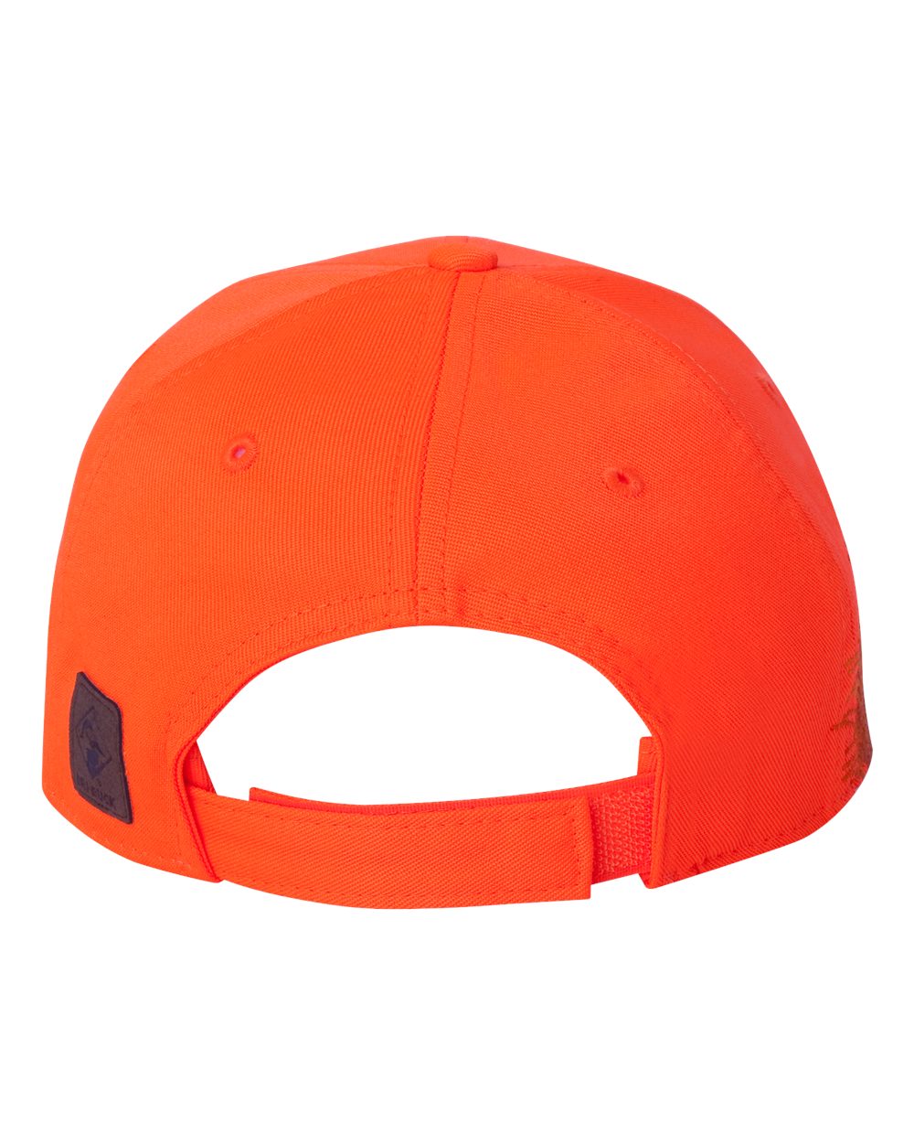 Rear View of Blaze Orange Pheasant Cap - 3261