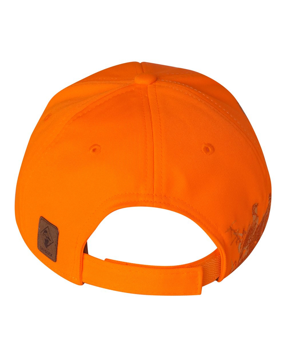 Rear View of Blaze Orange - Quail Quail Cap - 3270