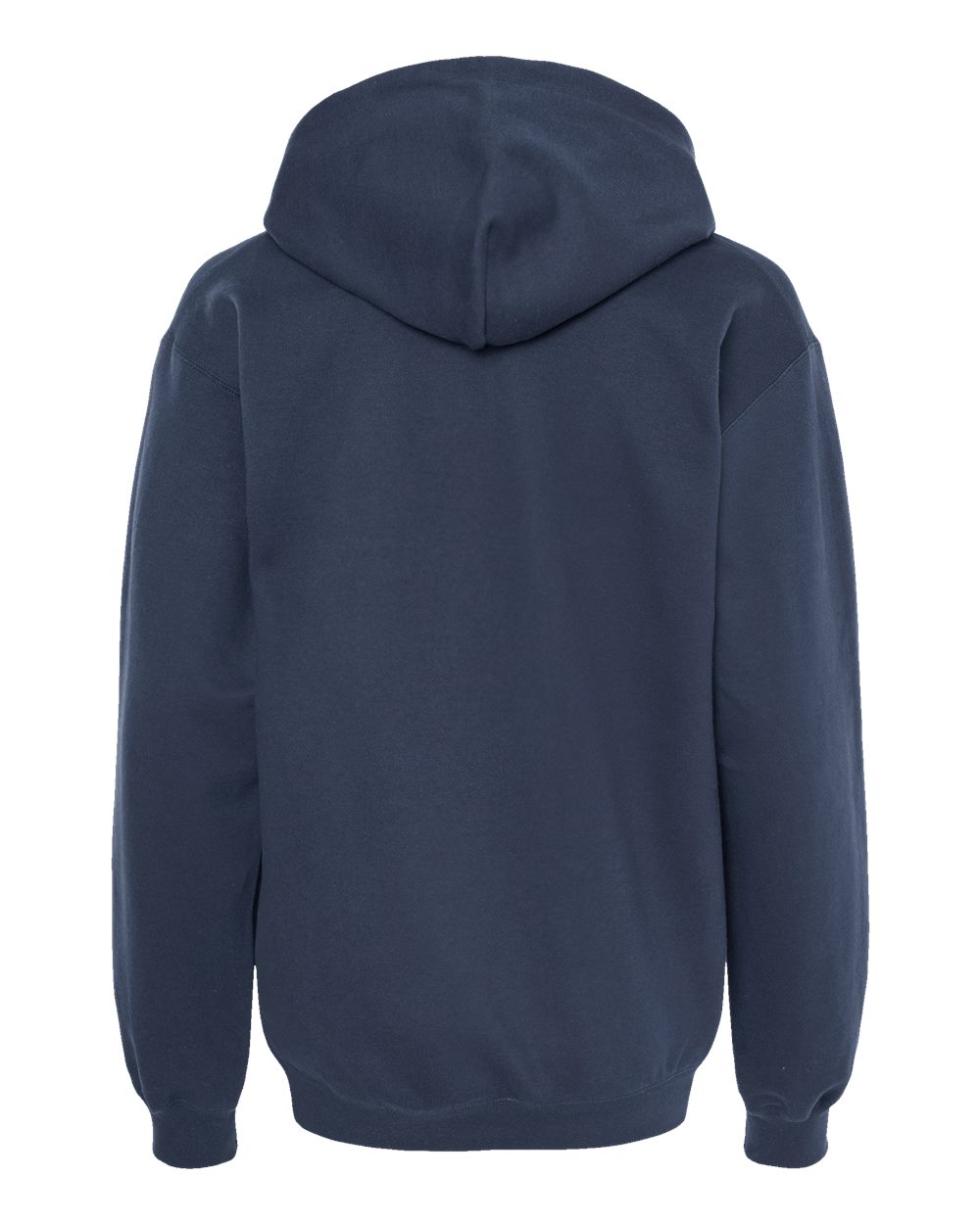 Rear View of Blue Dusk Softstyle® Midweight Hooded Sweatshirt - SF500
