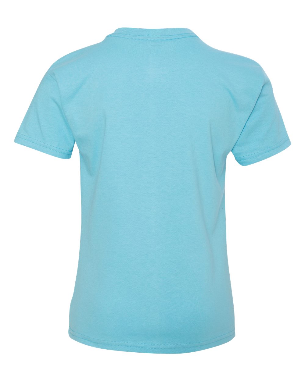 Rear View of Blue Horizon Authentic Youth T-Shirt - 5450
