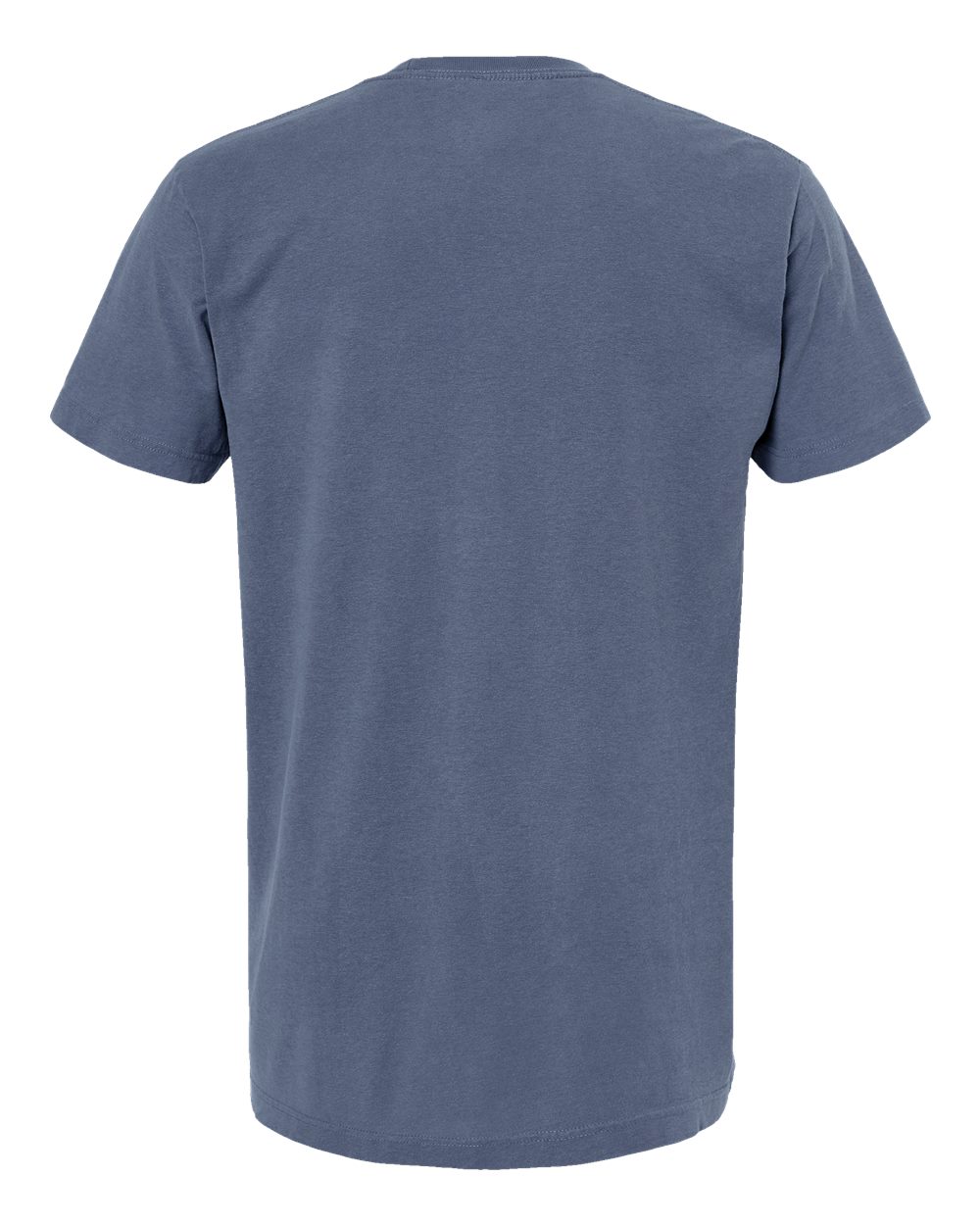 Rear View of Blue Jean Vintage Garment-Dyed T-Shirt - 6500M