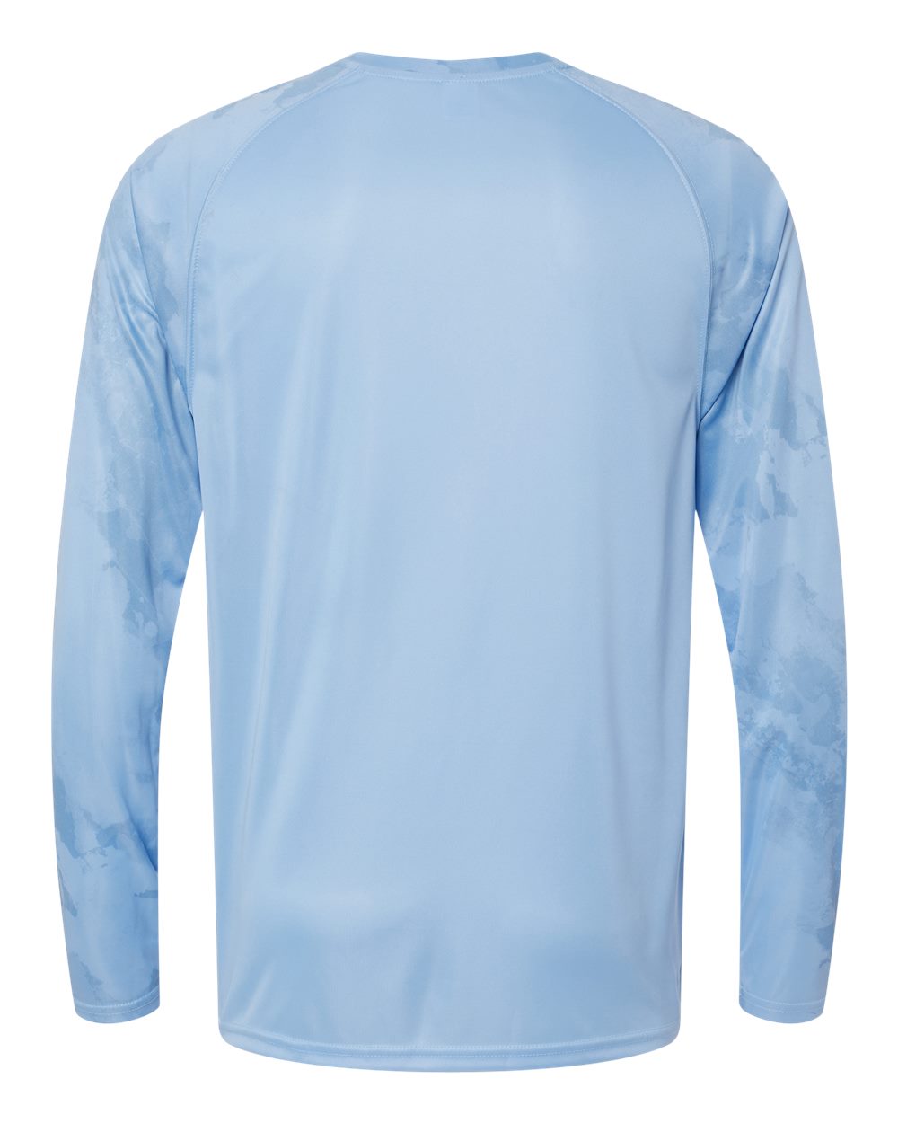 Front View of Blue Mist Cabo Camo Performance Long Sleeve T-Shirt - 228