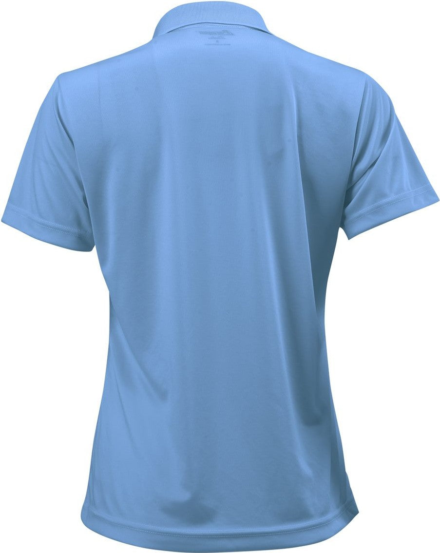 Rear View of Blue Mist Women's Sebring Performance Polo - 504