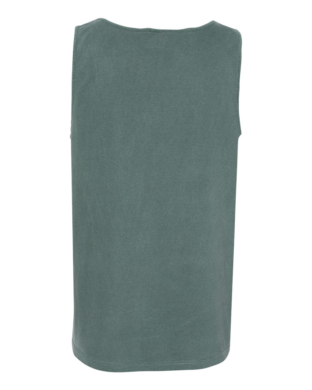 Rear View of Blue Spruce Garment-Dyed Heavyweight Tank Top - 9360