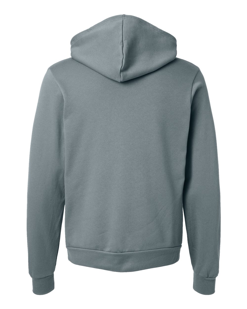 Rear View of Blue Storm Sponge Fleece Hoodie - 3719