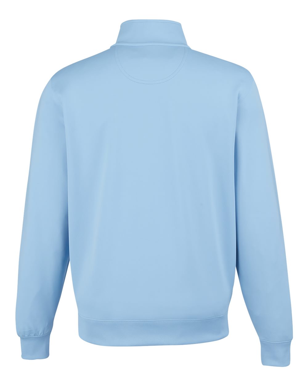 Rear View of Bluff Caves Quarter-Zip Tech Pullover - C11512