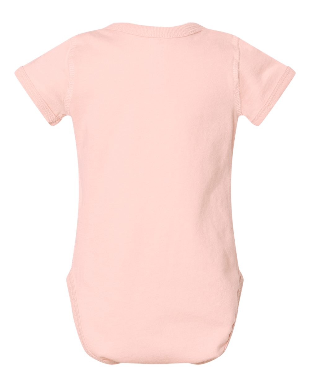 Rear View of Blush Infant Fine Jersey Bodysuit - 4424