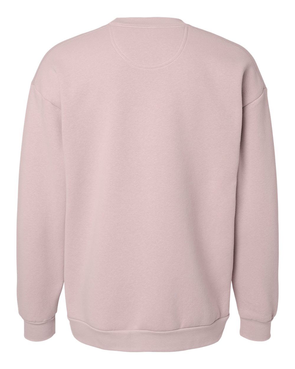 Rear View of Blush ReFlex Fleece Crewneck Sweatshirt - RF496